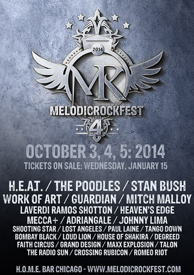 "MelodicRockFest 4" October 3-5, 2014