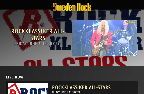 Sweden Rock Festival 2017 : Live Stream