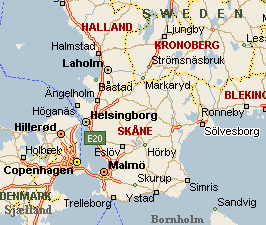 Copenhagen-Solvesborg Map