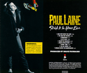 Stick It In Your Ear / Paul Laine : Back
