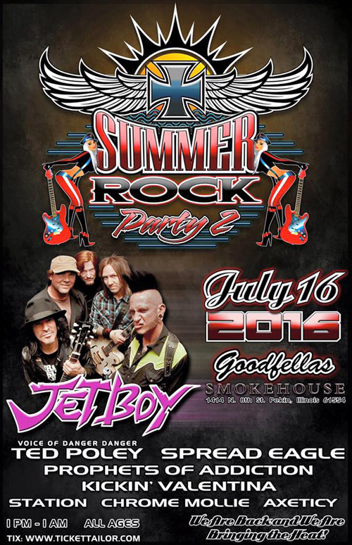 Ted Poley at Summer Rock Party 2, Jul. 16, 2016 - Poster