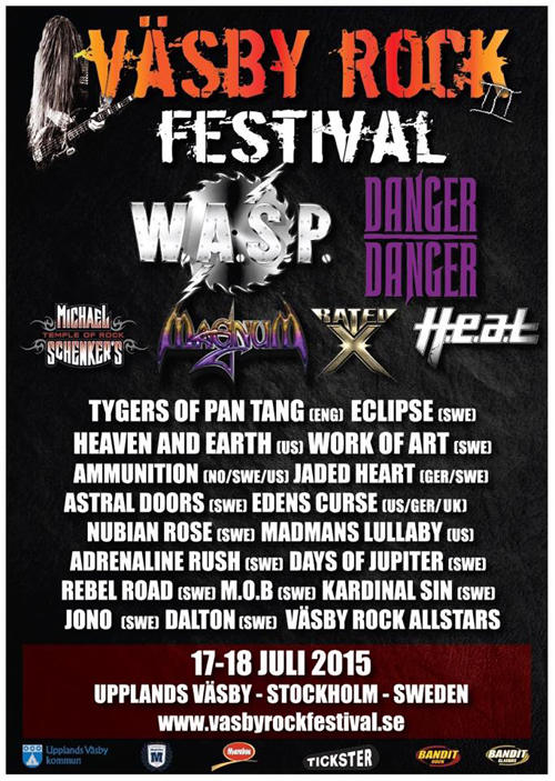 Vasby Rock Festival 2015 Poster