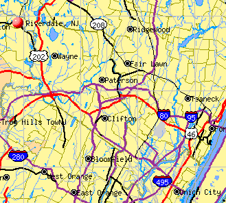 Riverdale, NJ Map